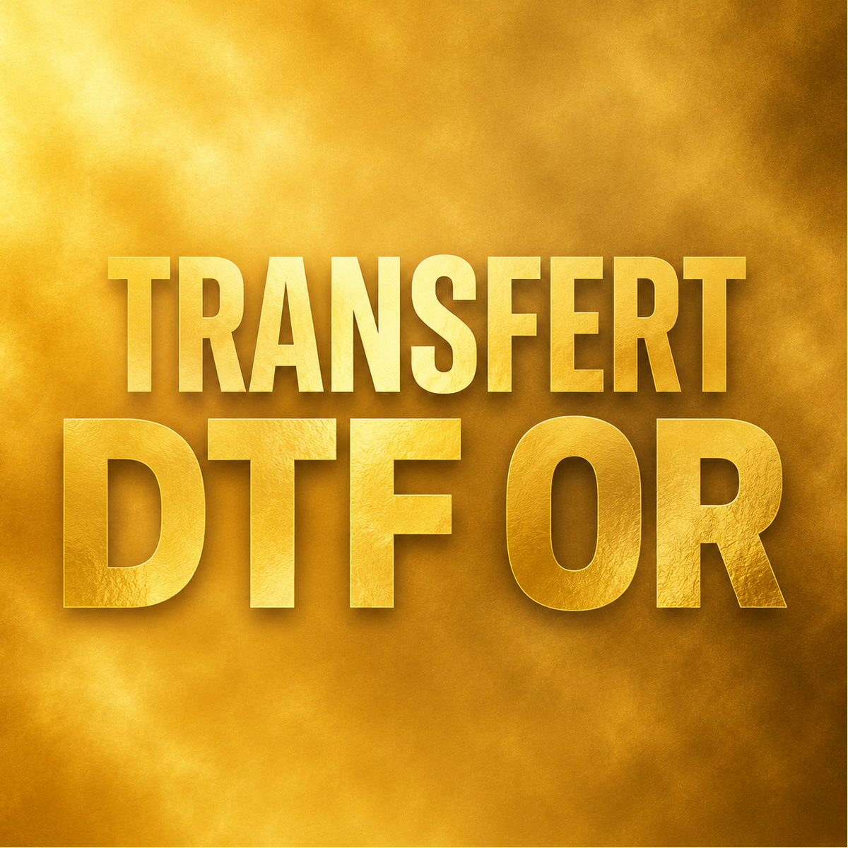 Transfert DTF Or